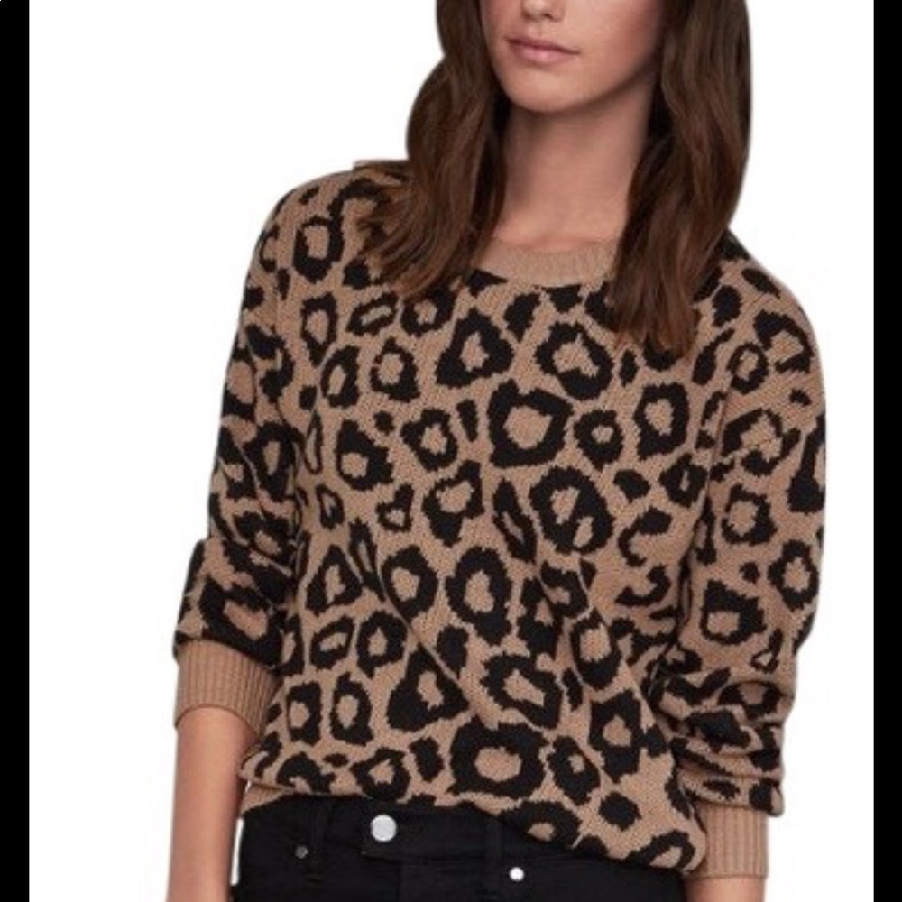 BCBG sweater. Leopard